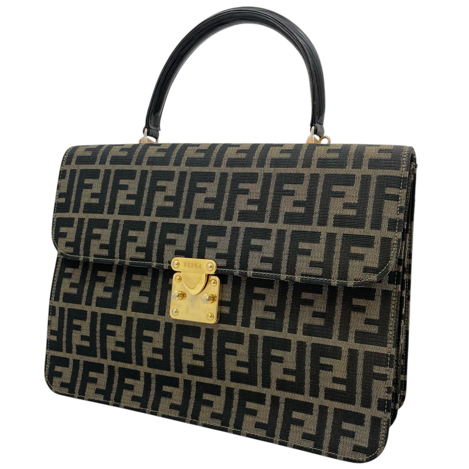 【中古】FENDI | フェンディ ズッカ柄 商行為御徒面子 ハンドバック 914117 赤銅色【尾張小牧店】