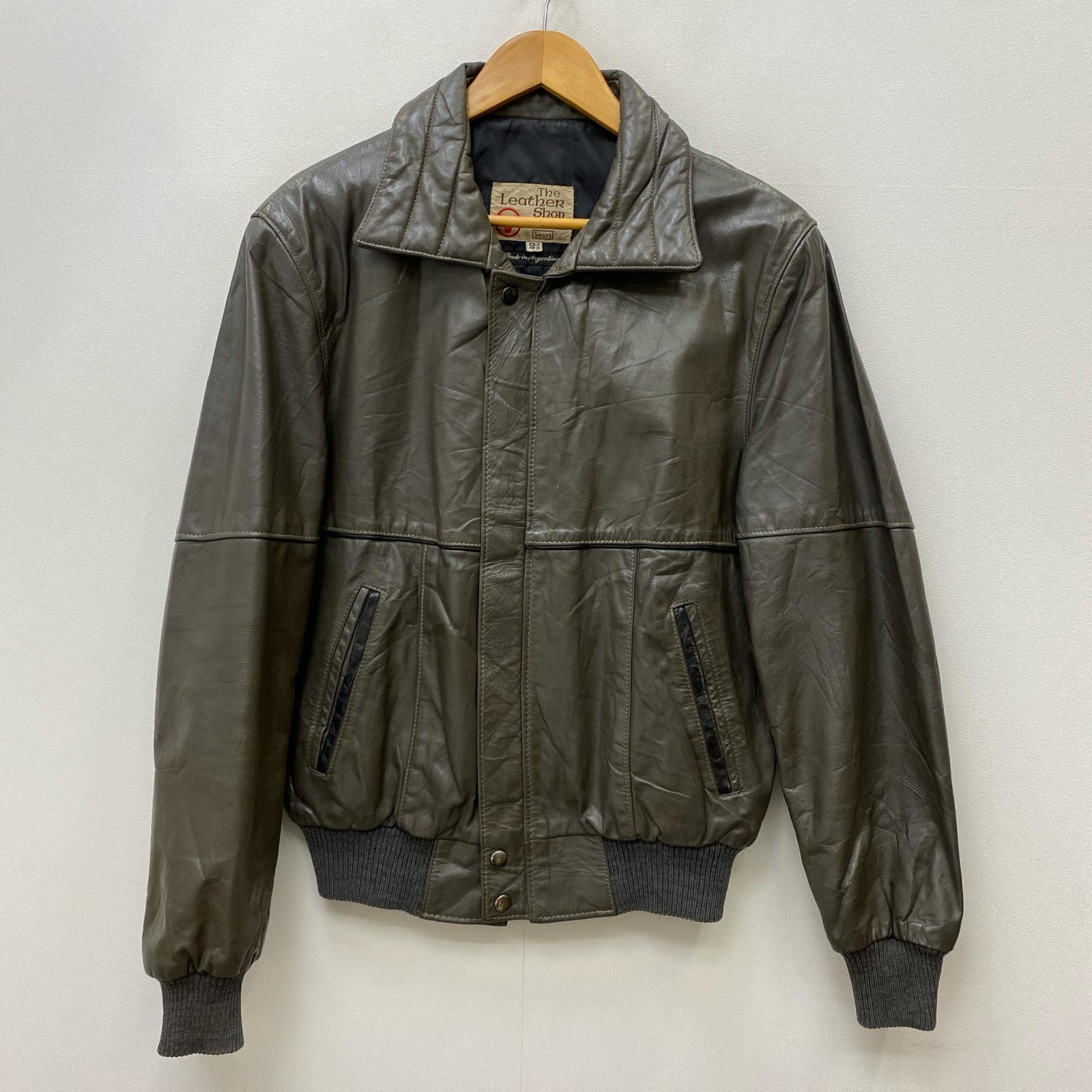 【中古】VINTAGEお召しもの | ヴィンテージイリョウ sears・leather shop なめし革 薄墨色 大きさ：40【加古川店】