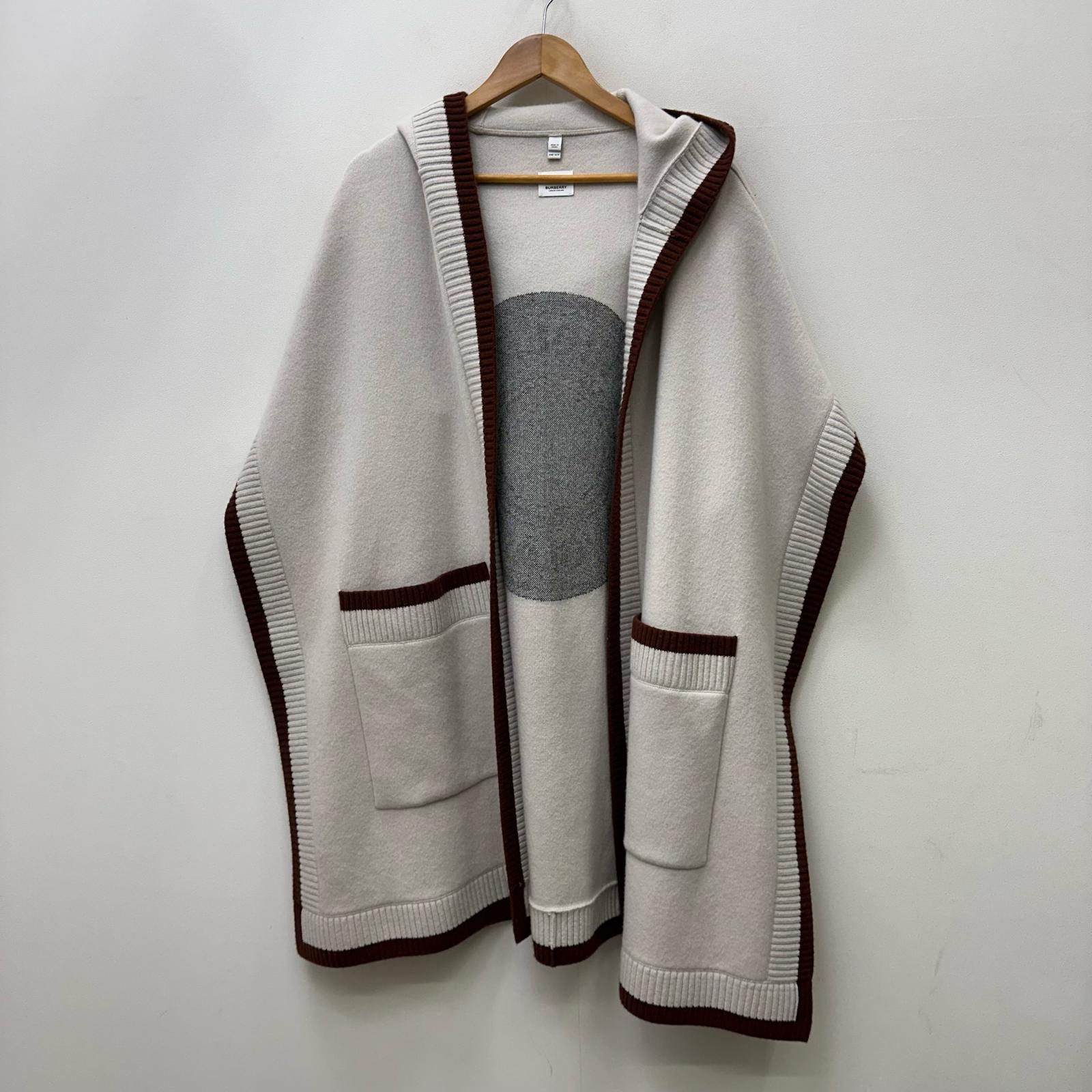 【中古】BURBERRY | バーバリー フーデッド ケープ ポンチョ ベージュ【加古川店】