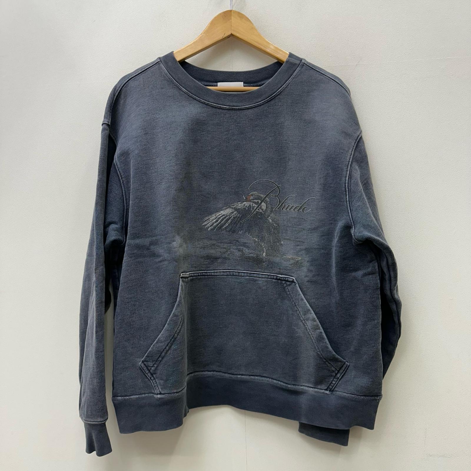 【中古】RHUDE | ルード NATURE GOOSE SWEATSHIRT スウェット グレー サイズ:M【加古川店】|お宝市番館