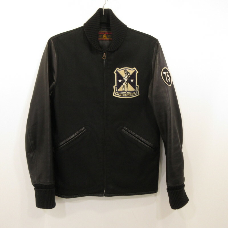 【中古】HYSTERIC GLAMOUR | ヒステリックグラマー スタジャン 0241AB01 ブラック サイズ：S【姫路東店】