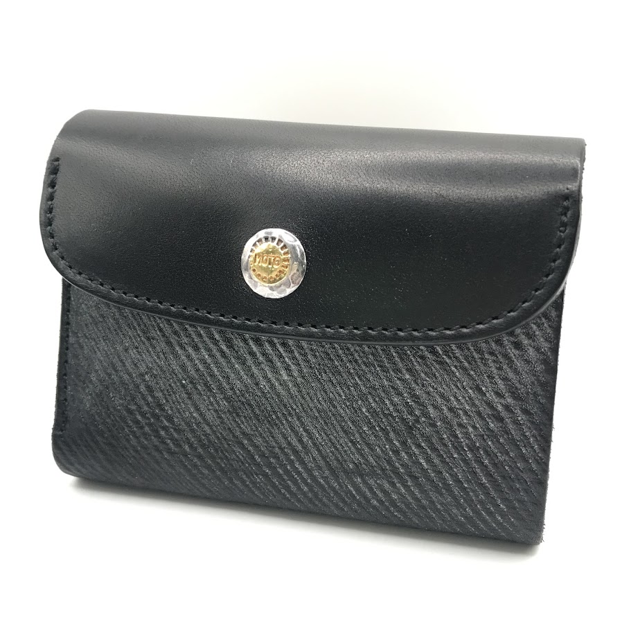 【中古】LEATHER ARTS & CRAFTS MOTO | レザーアーツアンドクラフツモト コンパクトウォレット W10 ブラック【倉吉店】 29,850円
