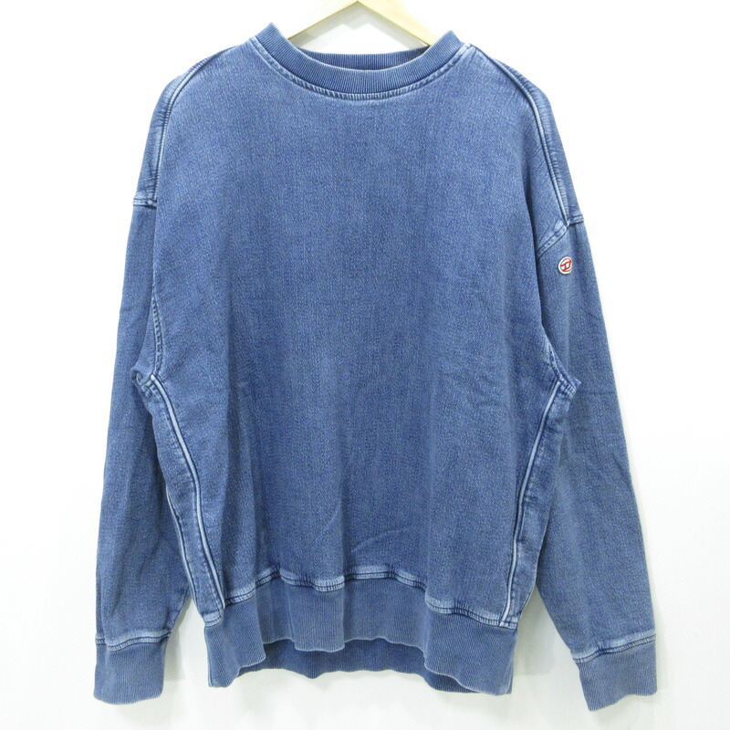 楽天市場】DIESEL ディーゼル トラック デニム ブルー スウェット