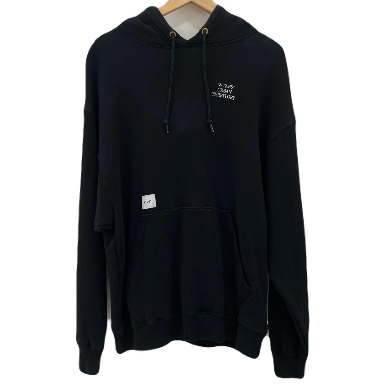 【中古】W)TAPS | ダブルタップス URBAN TERRITORY Pullover Hoodie 長袖パーカー 222ATDT-CSM20 ブラック サイズ：2【尾張小牧店】
