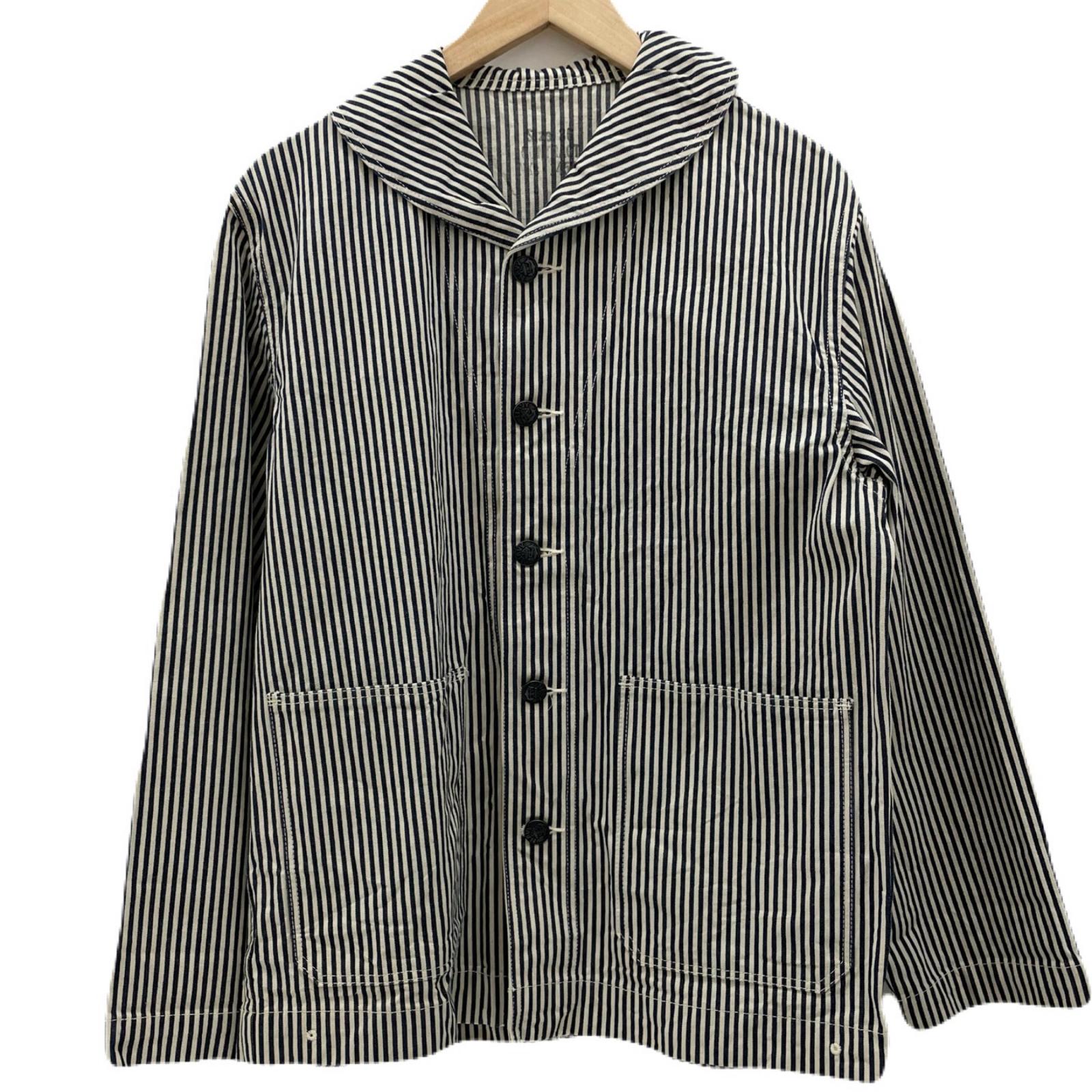 【中古】Buzz Rickson's | バズリクソンズ US NAVY　ストライプ柄　カバーオール ネイビー×ホワイト サイズ：36【尾張小牧店】
