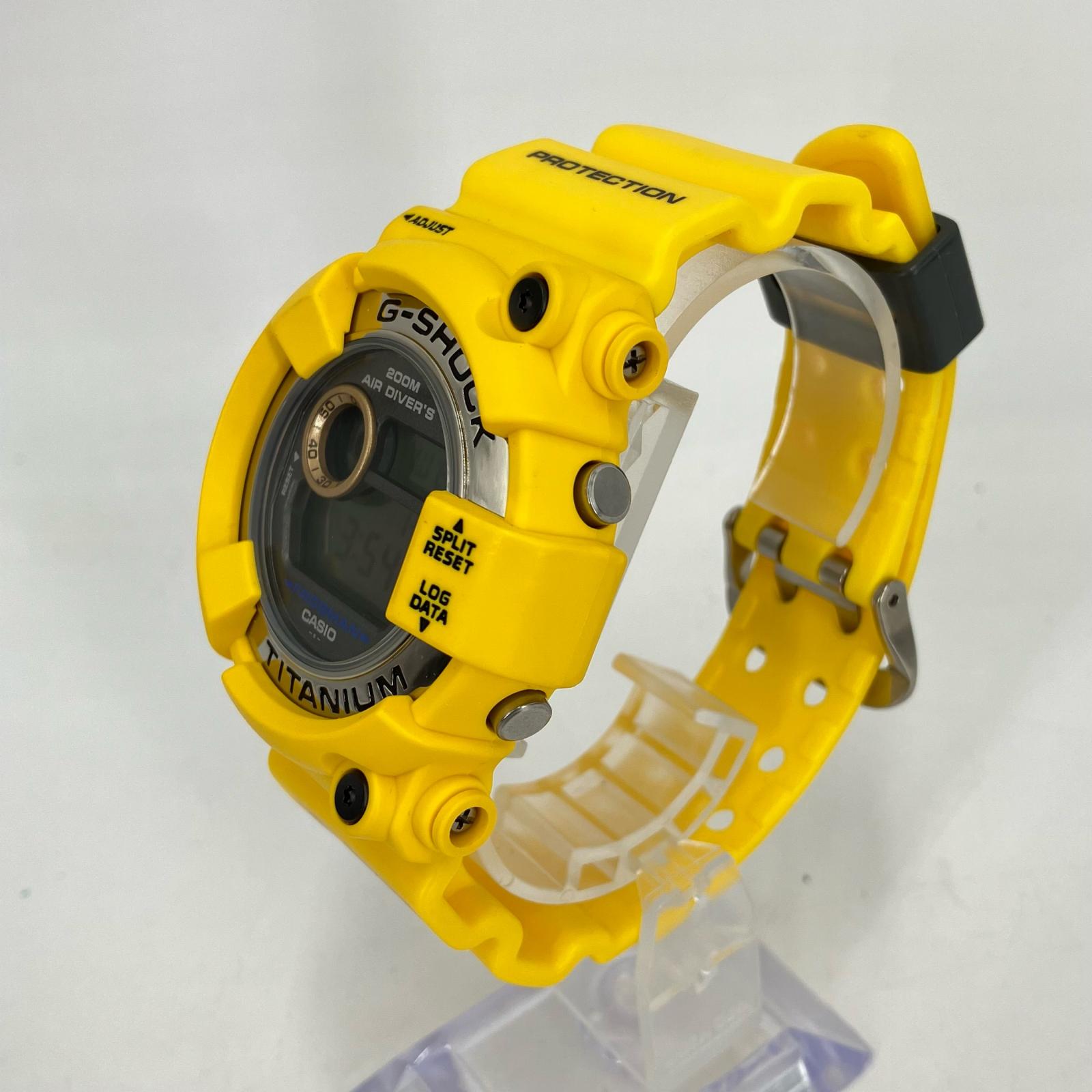 【中古】G-SHOCK | ジーショック デジタルクォーツ FROGMAN 腕時計 DW-8200AC イエロー【イオン広店】
