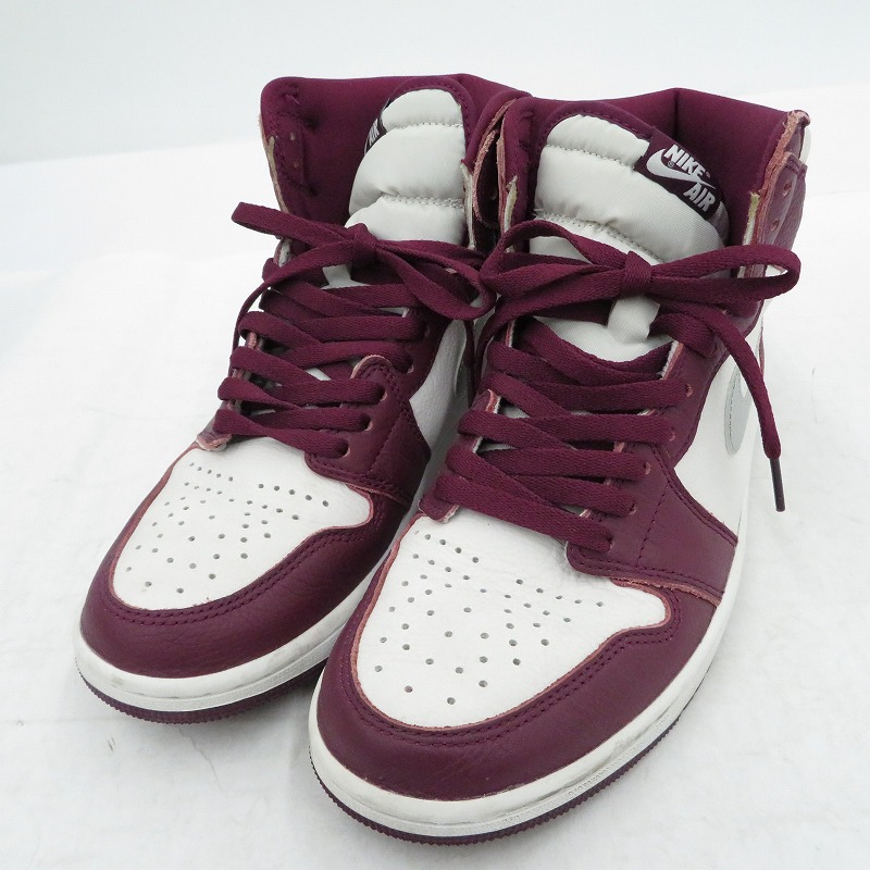 【中古】NIKE | ナイキ AJ1 High OG 'Bordeaux' スニーカー 555088-611 エアジョーダン ボルドー/バーガンディー 27cm【瀬戸大橋店】画像