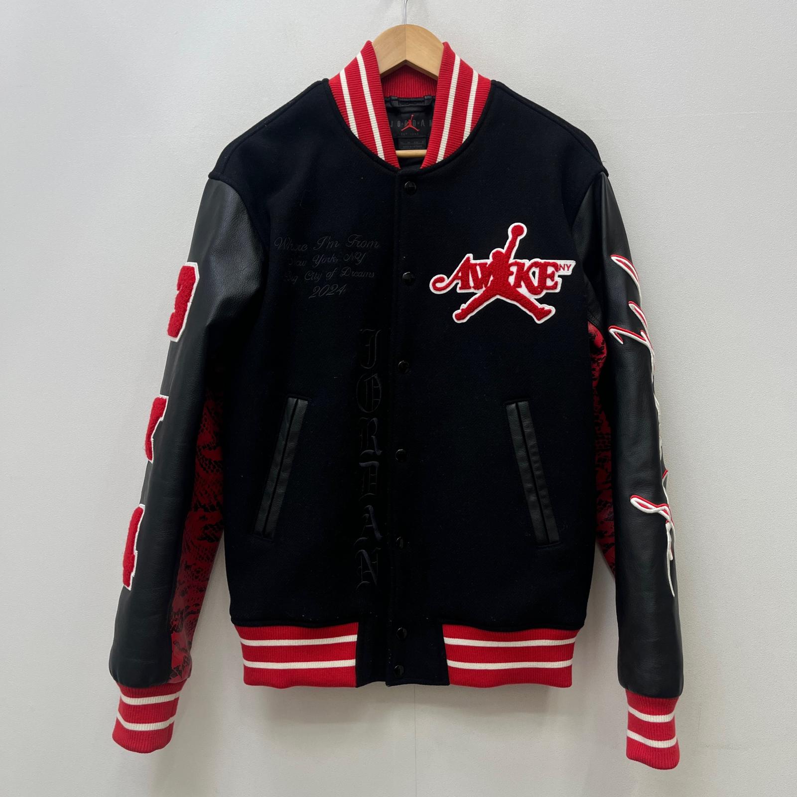 【中古】NIKE | ナイキ Varsity Jacket &times;Awake NY その他アウター 1114032 ブラック サイズ：XS【加古川店】｜お宝市番館