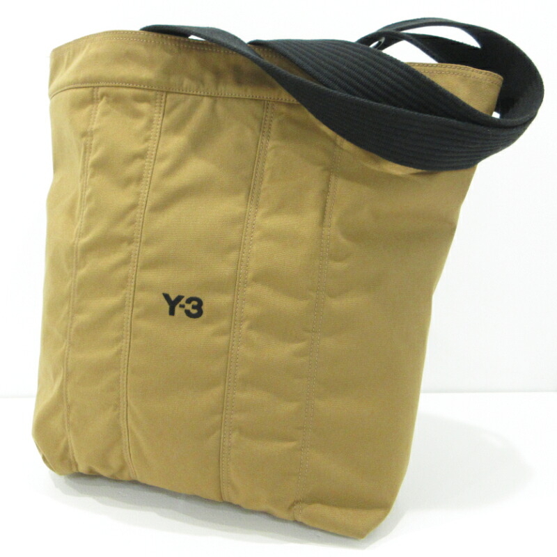 【中古】Y-3 | ワイスリー ロゴトートバッグ キャメル ブラウン【三重本店】｜お宝市番館