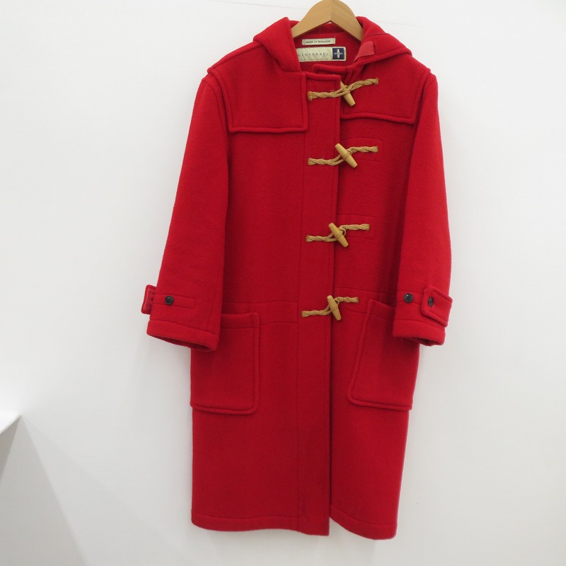 【中古】VINTAGE衣料 | ヴィンテージイリョウ Gloverall 90s ダッフルコート レッド サイズ：S【瀬戸大橋店】