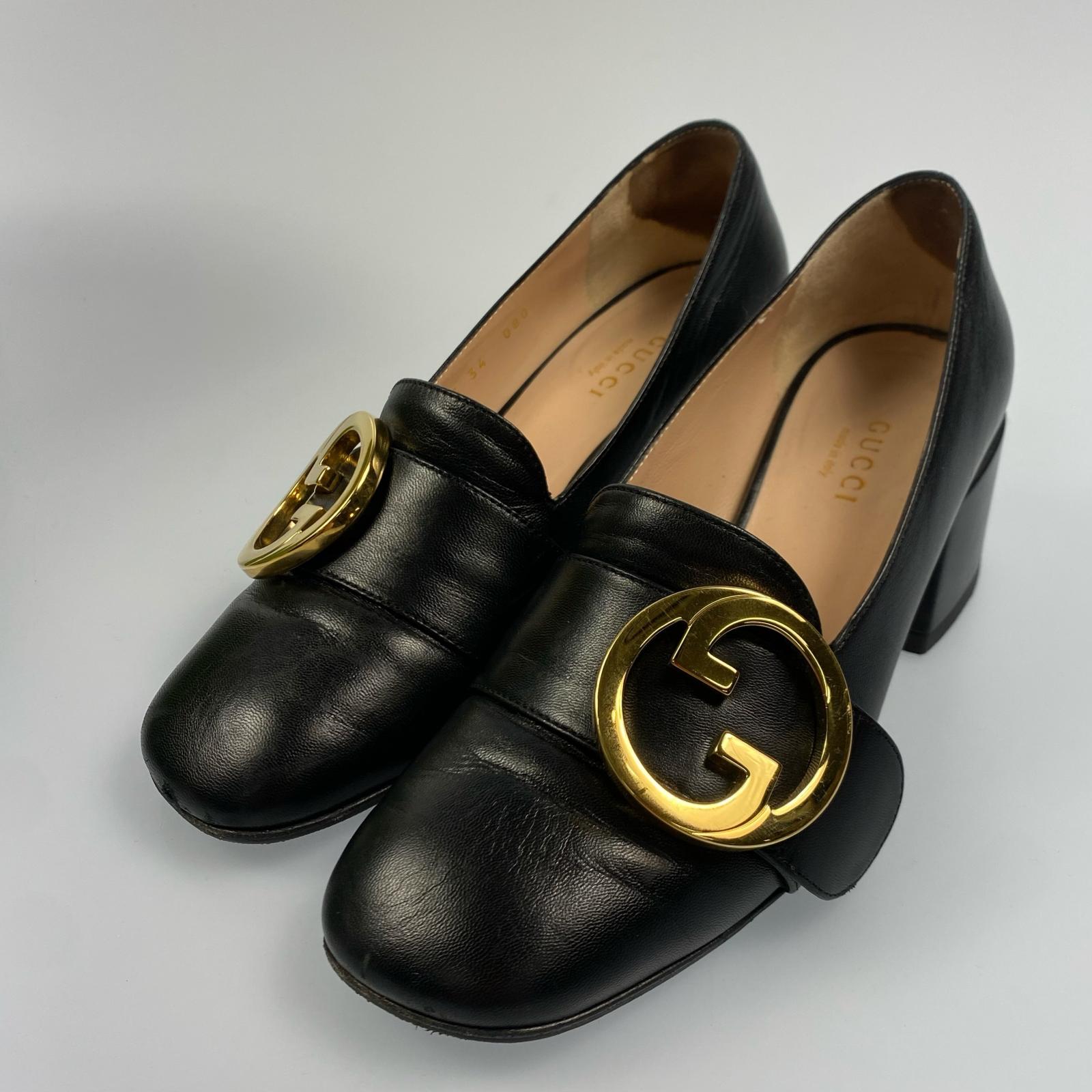【中古】GUCCI | グッチ パンプス 70053 サイズ：34 ブラック【姫路東店】