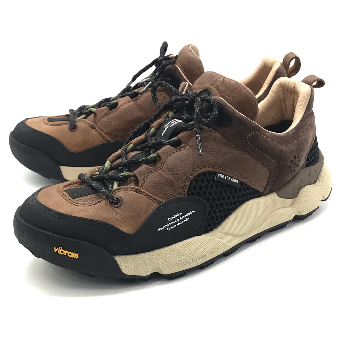 【中古】Flower Mountain｜フラワー マウンテン　BACK COUNTRY スニーカー FM66-1-062 ブラウン 28cm【倉吉店】 14,768円