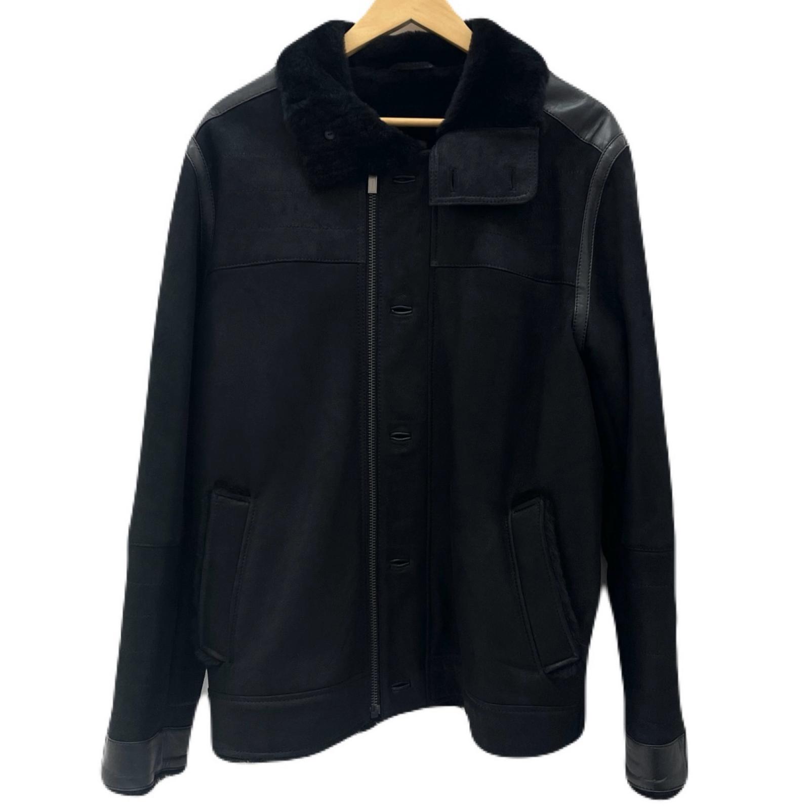 【中古】HUGO BOSS | ヒューゴボス フライトジャケット ブラック サイズ：L【尾張小牧店】