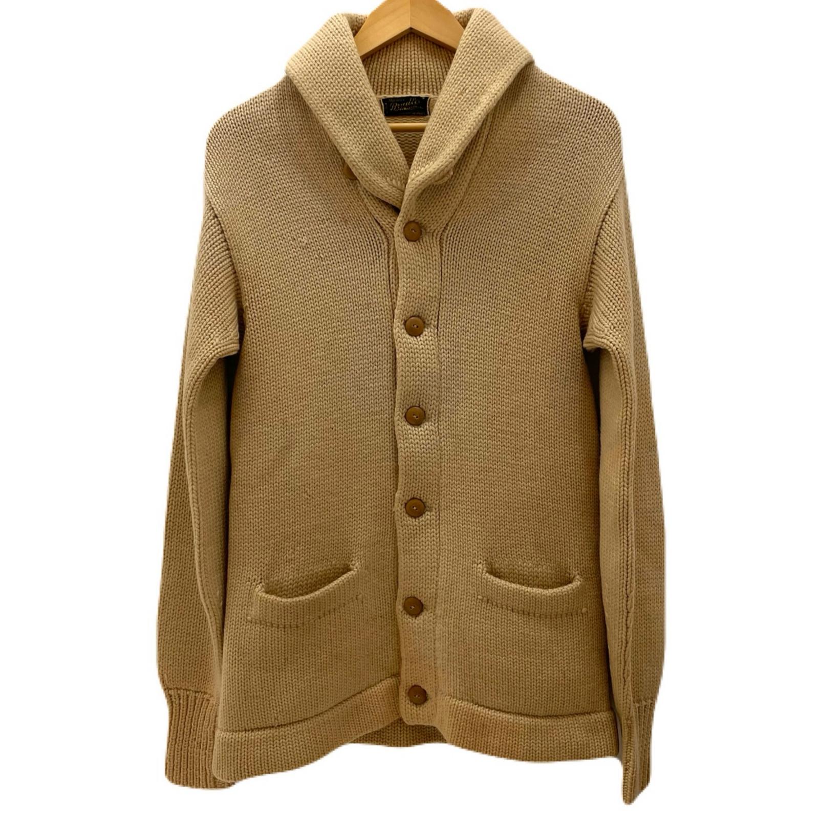 【中古】VINTAGE | ビンテージ 30S-40S　ショールカラー カーディガン ベージュ【尾張小牧店】｜お宝市番館