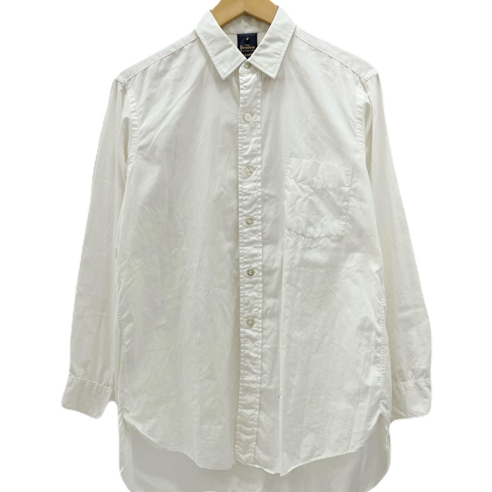 【中古】VINTAGE | ビンテージ 50s　マチ付きシャツ 長袖シャツ ホワイト【尾張小牧店】