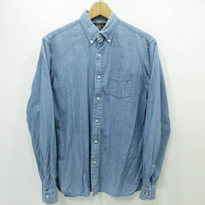 【中古】RRL(RALPH LAUREN) | ダブルアールエルラルフローレン 長袖シャツ ブルー サイズ：S【三重本店】｜お宝市番館