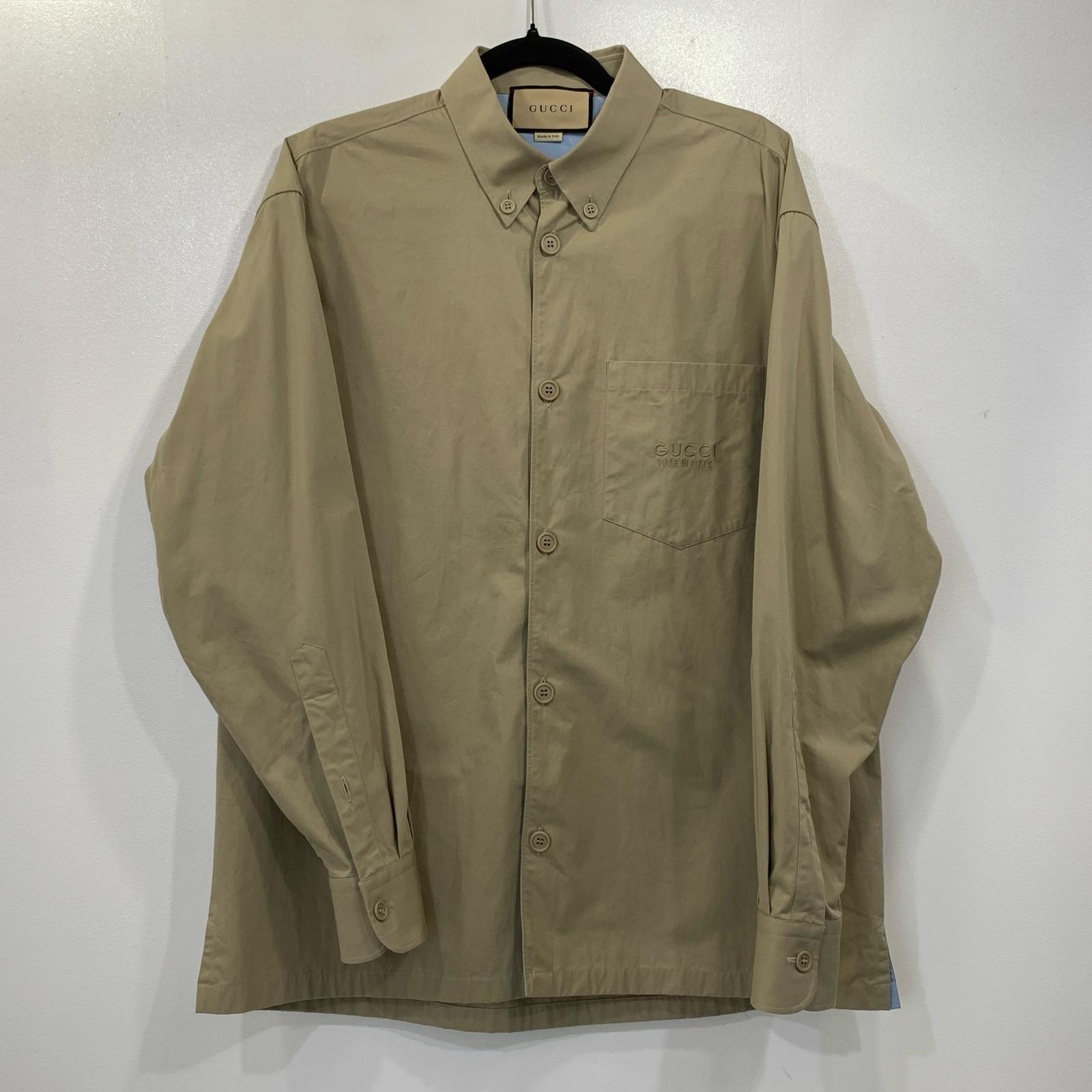 【中古】GUCCI | グッチ 長袖ティーシャツ 762164 ZAPC4 2024A/W 国内定まり品 ベージュ 大いさ：46【姫路東店】