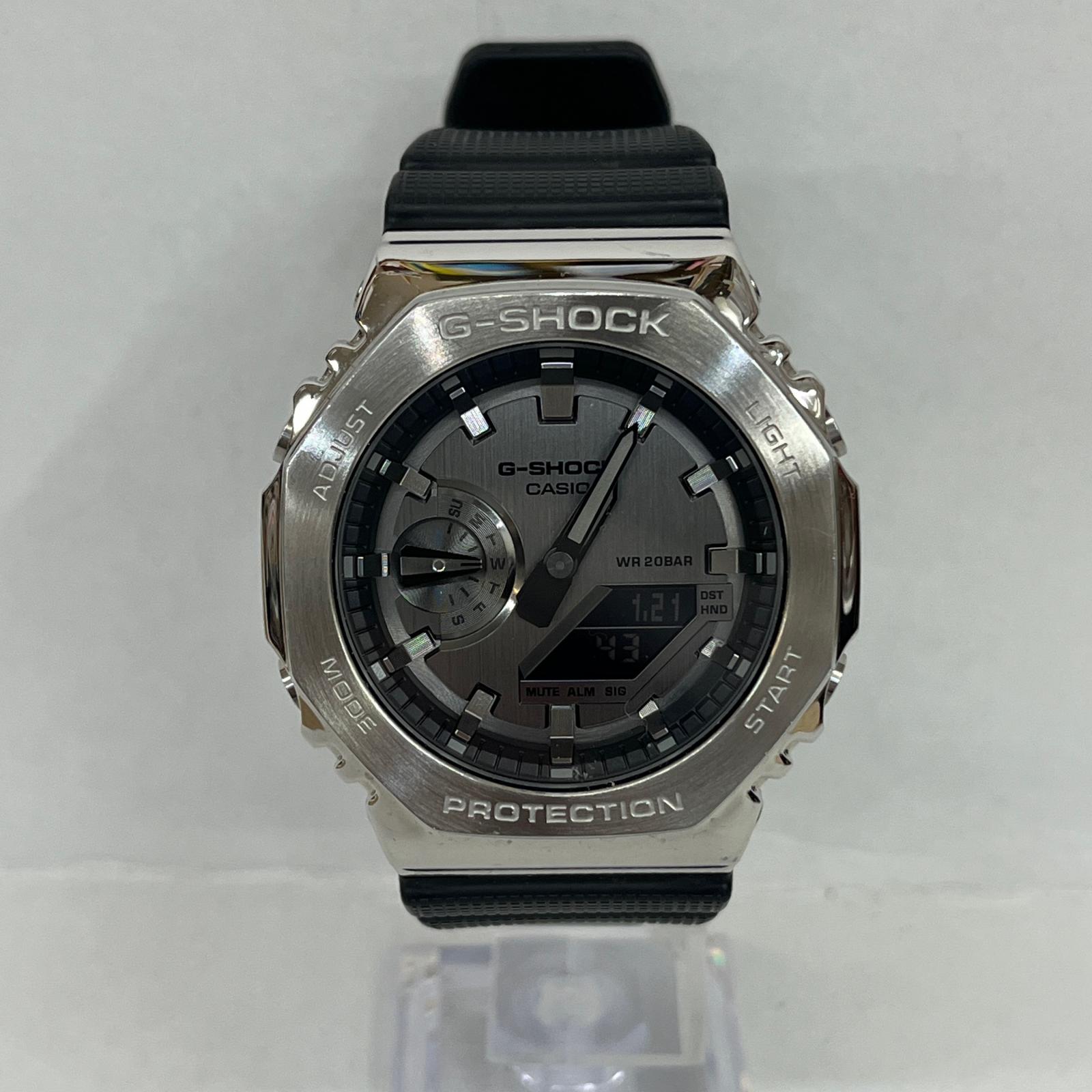 【中古】G-SHOCK | ジーショック FULL METAL 腕時計 GM-2100 シルバー【加古川店】
