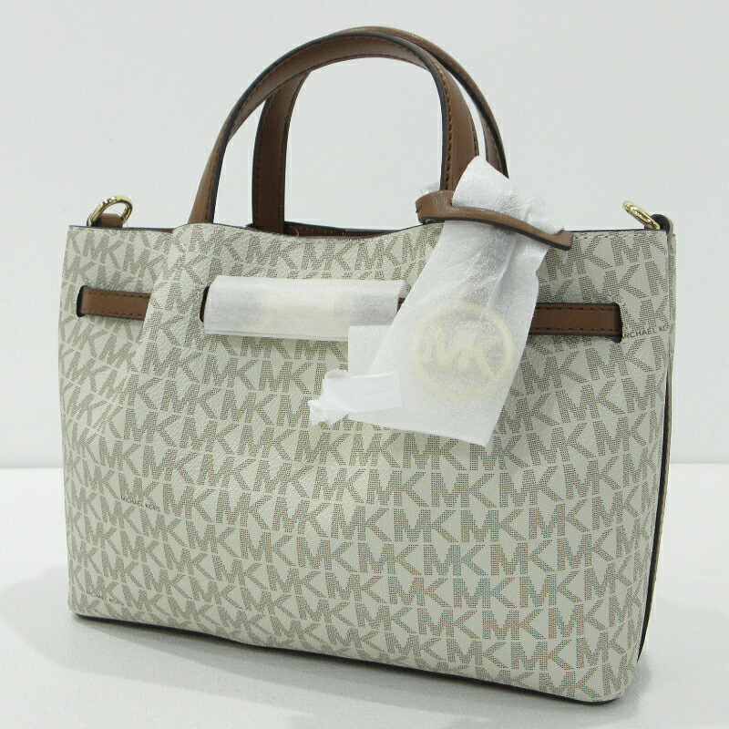 【中古】Michael Kors | マイケルコース 2wayバッグ センタージップ サッチェル ショルダーバッグ 35S5G2ZS5B ホワイト【三重本店】