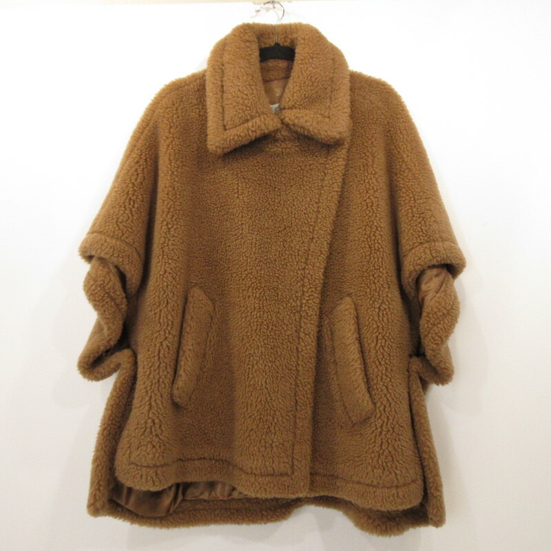 【中古】MAX MARA | マックスマーラ TEBE ケープ 余分の物アウター 473607236 国内置き目品 赤銅色【姫路東店】