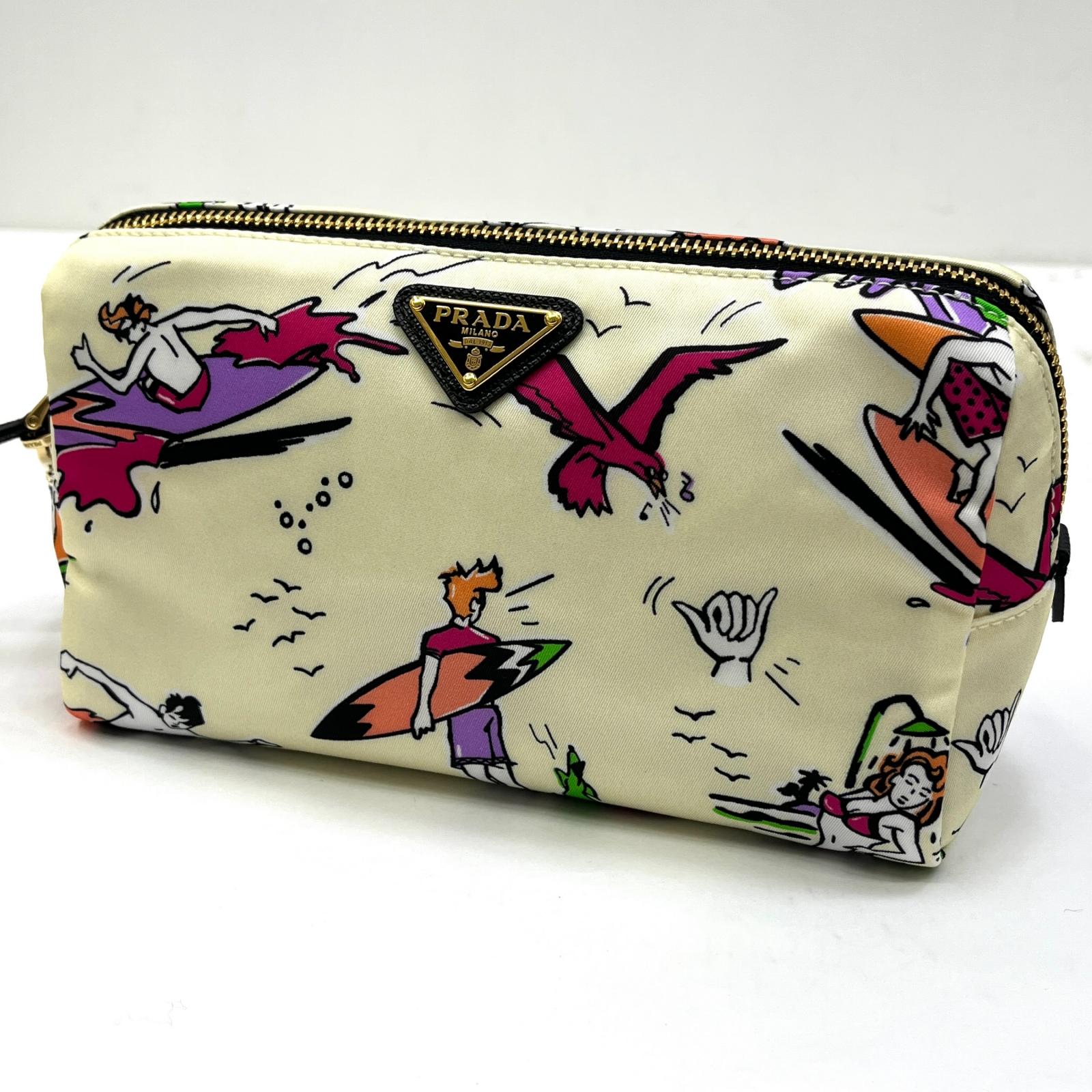 【中古】PRADA | プラダ SURF柄 合切袋【加古川店】