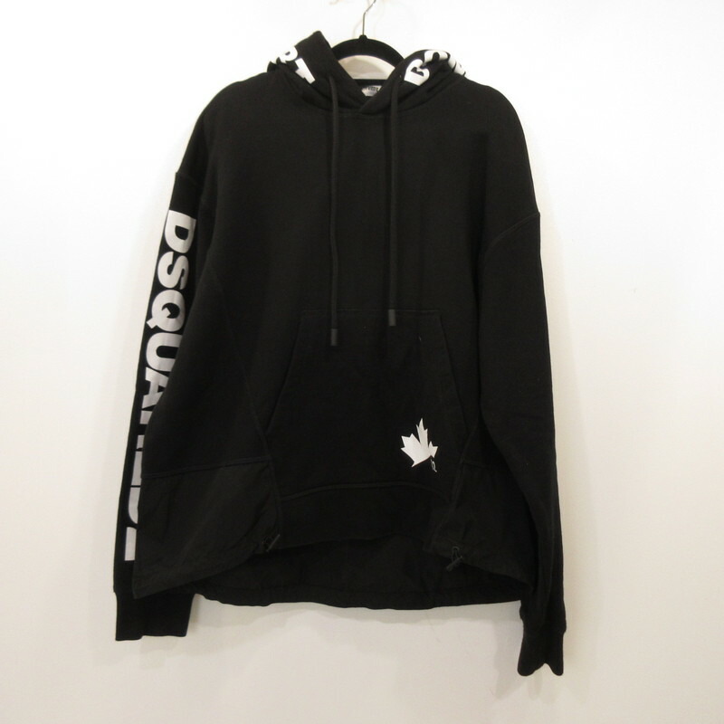 【中古】DSQUARED2 | ディースクエアード パーカー S74GU0473 国内正規品 ブラック サイズ:S【姫路東店】|お宝市番館