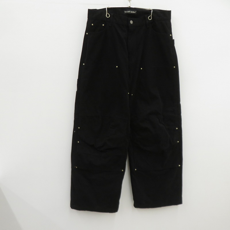 【中古】 VACANT Archive NOVA CARPENTER PANTS カーペンターパンツ ブラック サイズ：L【瀬戸大橋店】