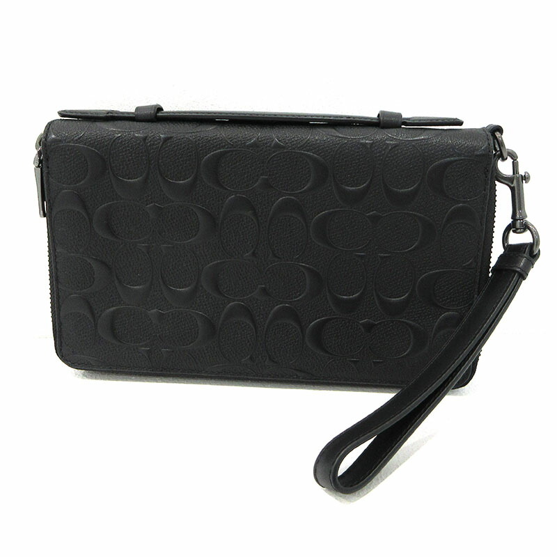 楽天市場】コーチ COACH ダブルジップ オーガナイザー PVC レザー