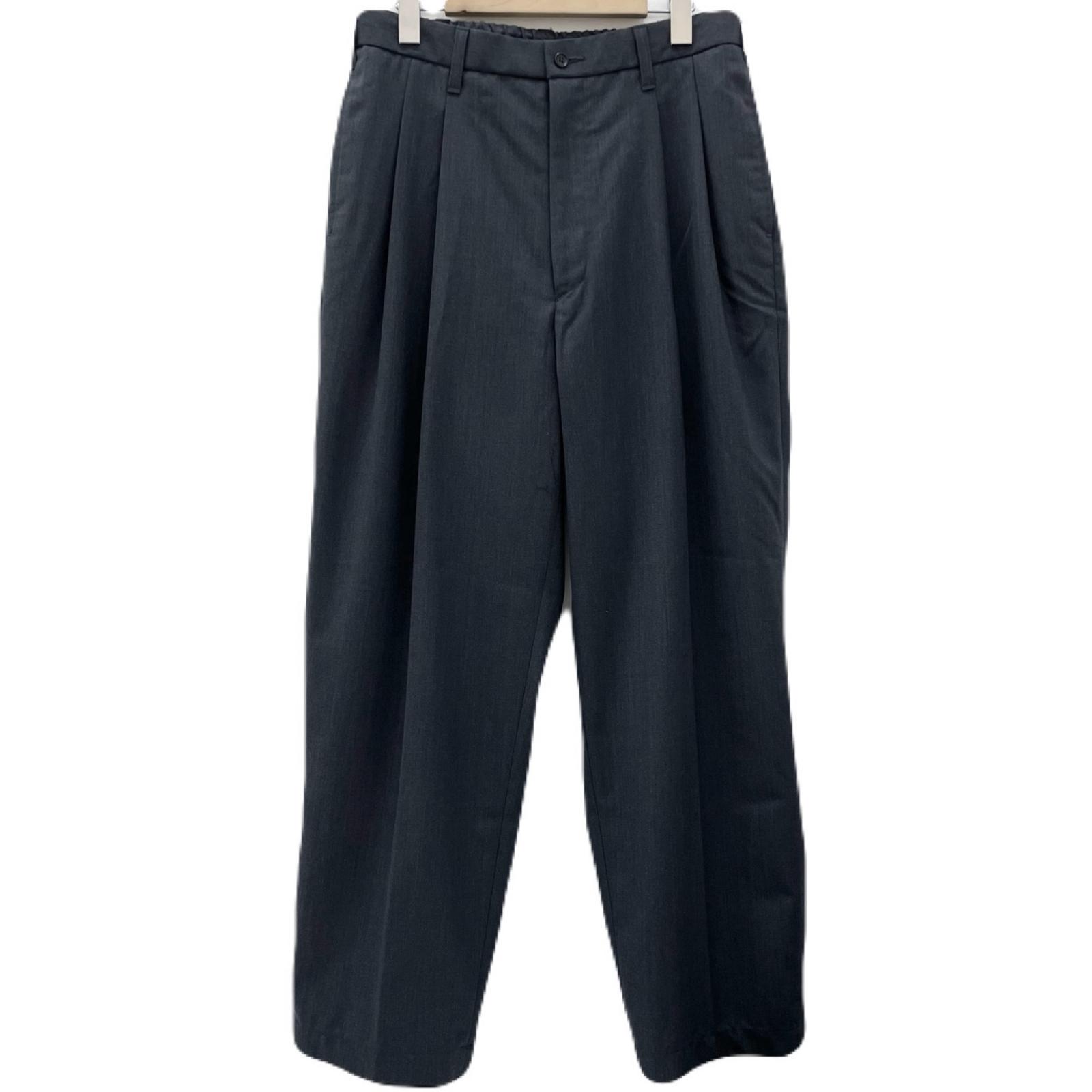 【中古】COOTIE | クーティー 25AW T/W Saxony 2 Tuck Wide Easy Trousers 2タックワイドテーパードトラウザーパンツ スラックス CTE-25A107 薄墨色 大いさ：M【尾張小牧店】