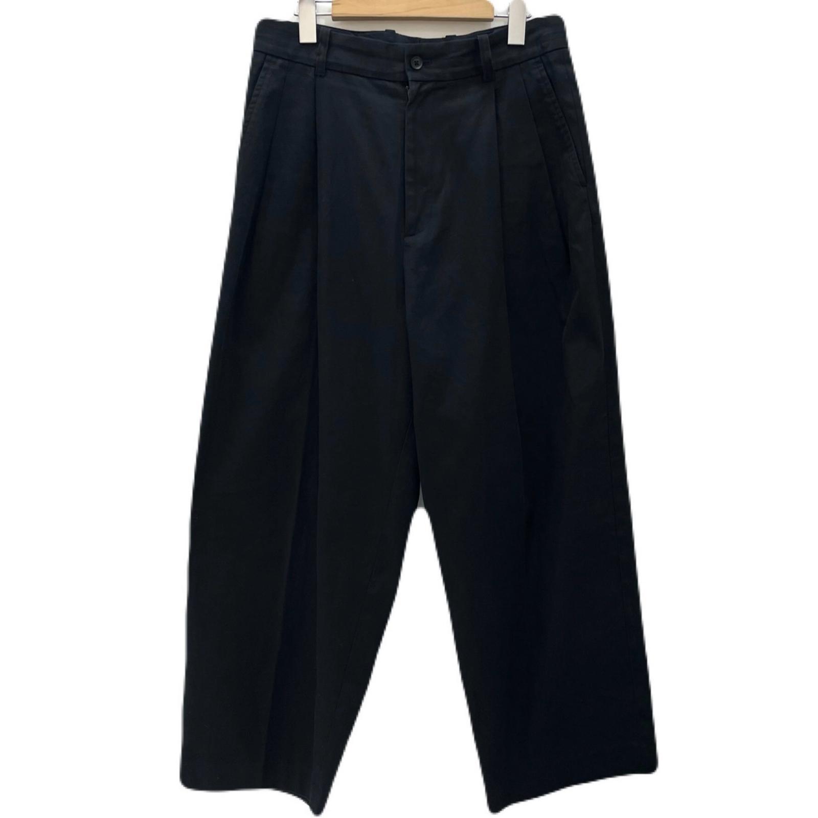 【中古】stein | シュタイン Wide Straight Trousers トラウザーパンツ ST.354-1 黒いこと 大きさ：M【尾張小牧店】