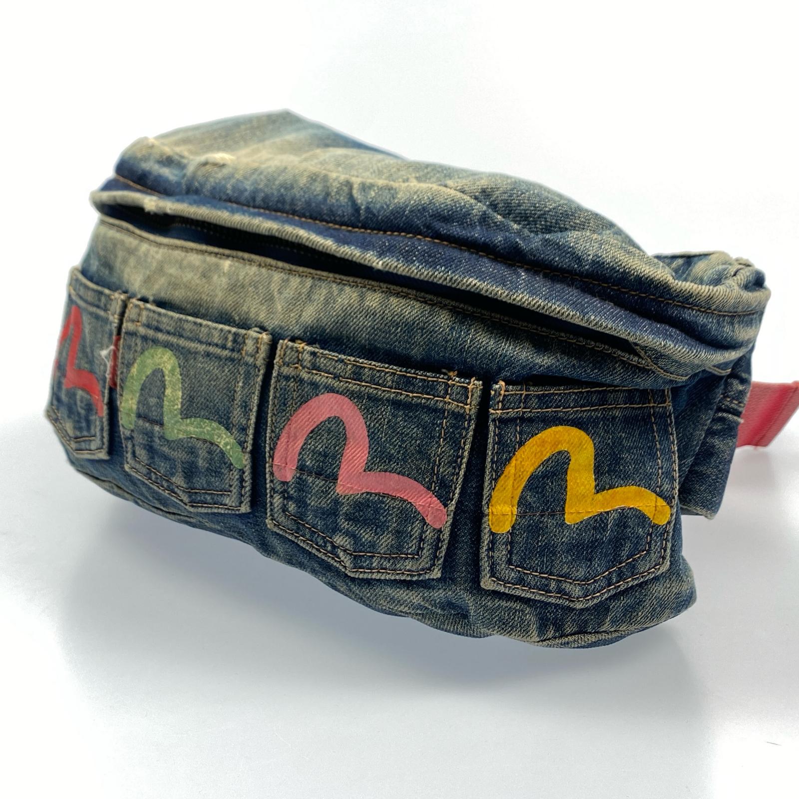 楽天市場】EVISU エヴィス バッグ カモメ ポケット デニム ショルダー