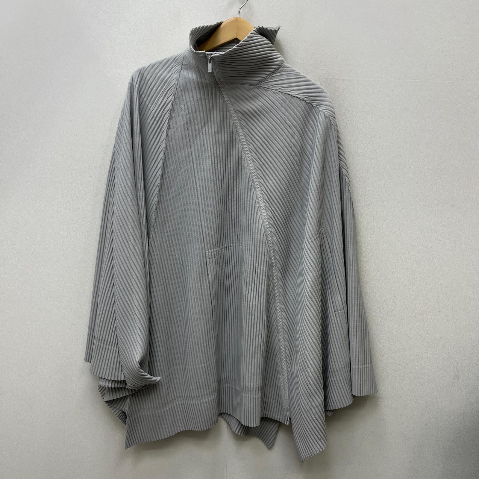 【中古】ISSEY MIYAKE | イッセイミヤケ 筋目厚地の外套 余分の物アウター HP33JL380 薄墨色【加古川店】