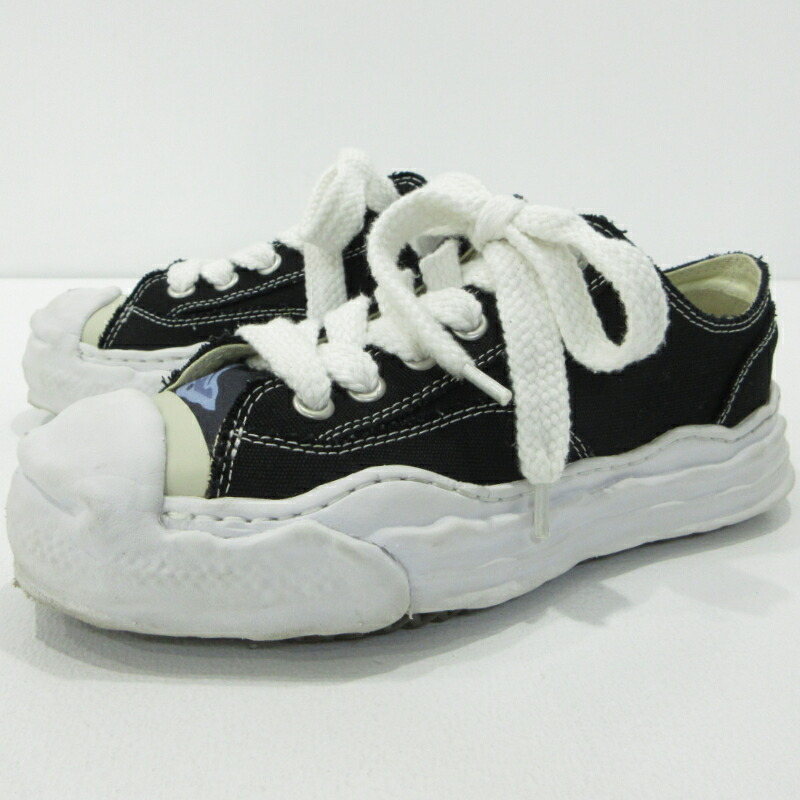 【中古】MIHARA YASUHIRO | ミハラヤスヒロ HANK×PHENOMENON ハンク×フェノメノン ローカットスニーカー C08FW709 ブラック サイズ：23.5cm【三重本店】