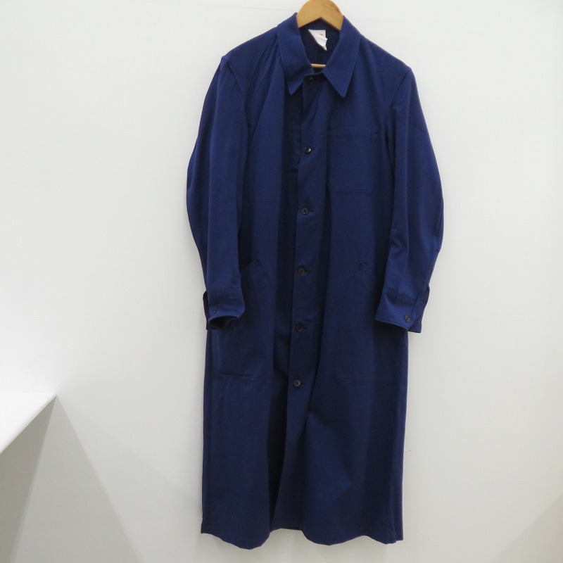 【中古】VINTAGE衣料 | ヴィンテージイリョウ FRENCH モールスキンワークコート 60’ サイズ:92/M-L ネイビー【瀬戸大橋店】|お宝市番館