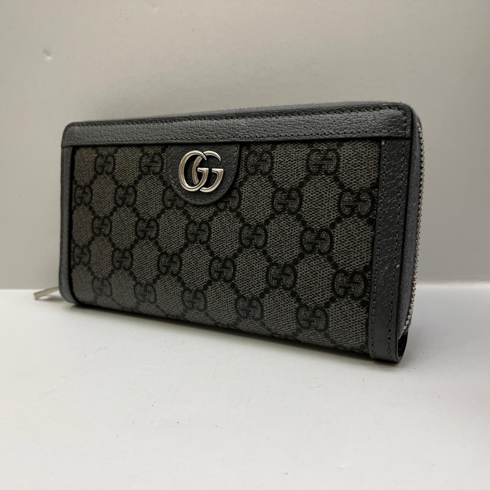 【中古】GUCCI | グッチ ダブルG ジップアラウンド 長紙入れ 706844【加古川店】