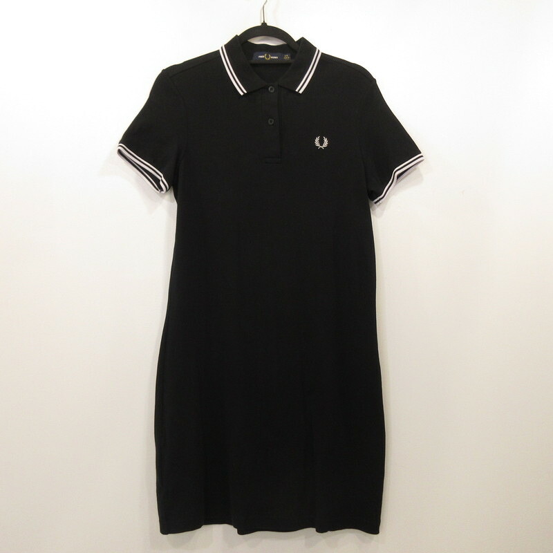 【中古】FRED PERRY | フレッドペリー Twin Tipped Fred Perry Dress ワンピース D3600 ブラック【姫路東店】