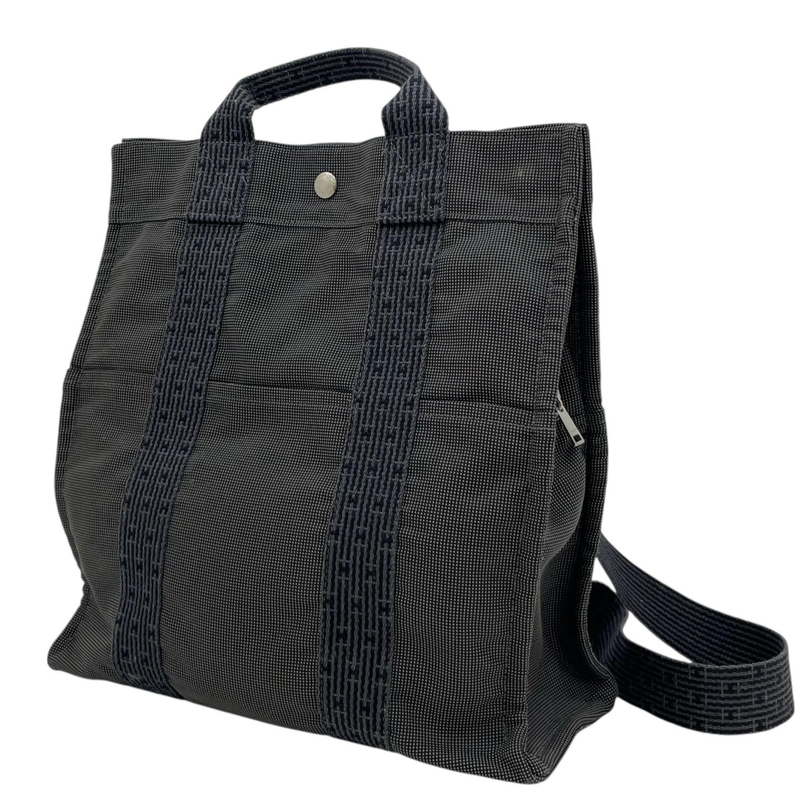 【中古】HERMES | エルメス エールライン アド MM バックパック リュック・デイパック ブラック【尾張小牧店】