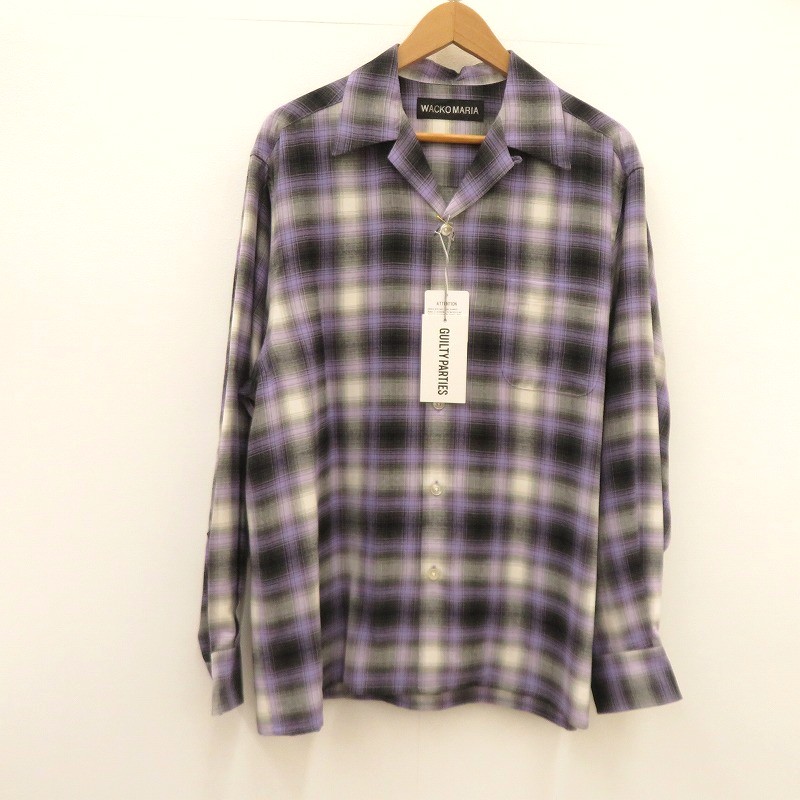 楽天市場】WACKO MARIA ワコマリア 国内正規 23AW OMBRE CHECK OPEN