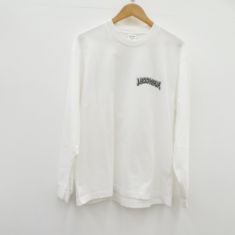 【中古】WACKOMARIA | ワコマリア TIM LEHI / WASHED HEAVY WEIGHT L/S 長袖Ｔシャツ 25FW-WMT-LT01 ホワイト サイズ：M【瀬戸大橋店】 7,560円