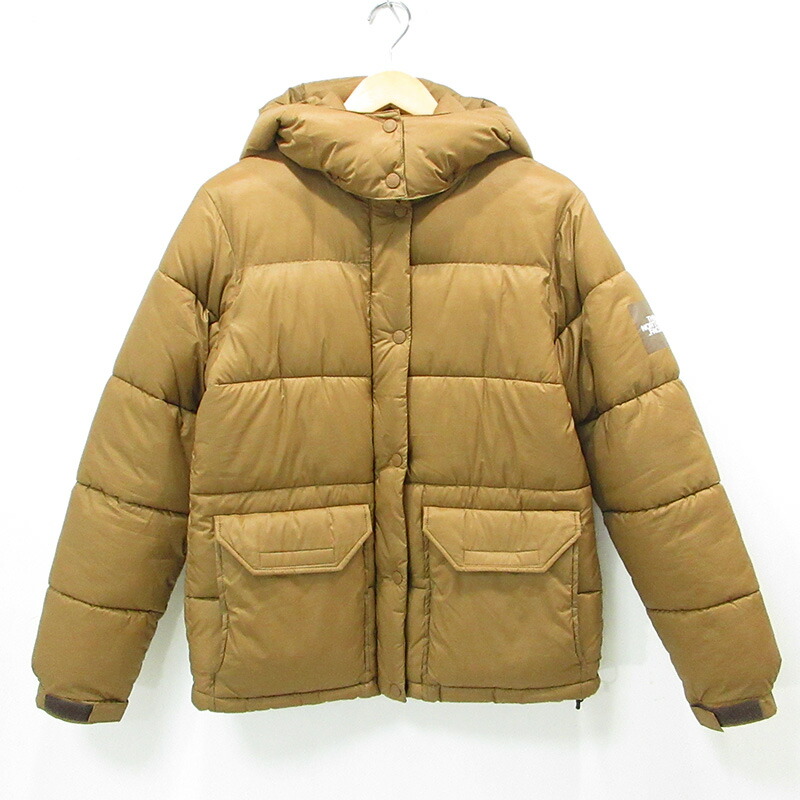 【中古】THE NORTH FACE | ザ・ノースフェイス CAMP SIERRA SHORT キャンプシェラショート ロゴプリント中綿ジャケット 撥水 NYW81931 ライトブラウン(BK) カーキ サイズ：L【三重本店】