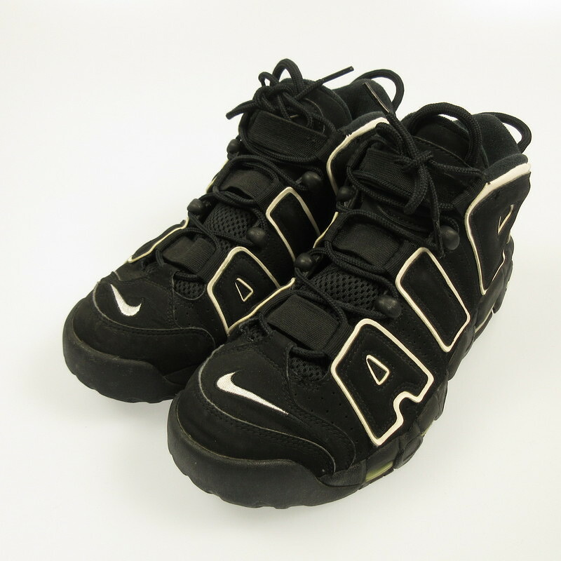 【中古】NIKE | ナイキ Air More Uptempo 'Black/White' スニーカー 414962-002 ブラック 26.5cm【姫路東店】