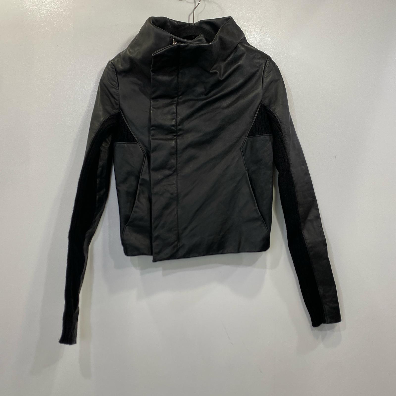 【中古】Rick Owens | リックオウエンス なめし革 なめし革上衣 黒いこと 大きさ：40【姫路東店】