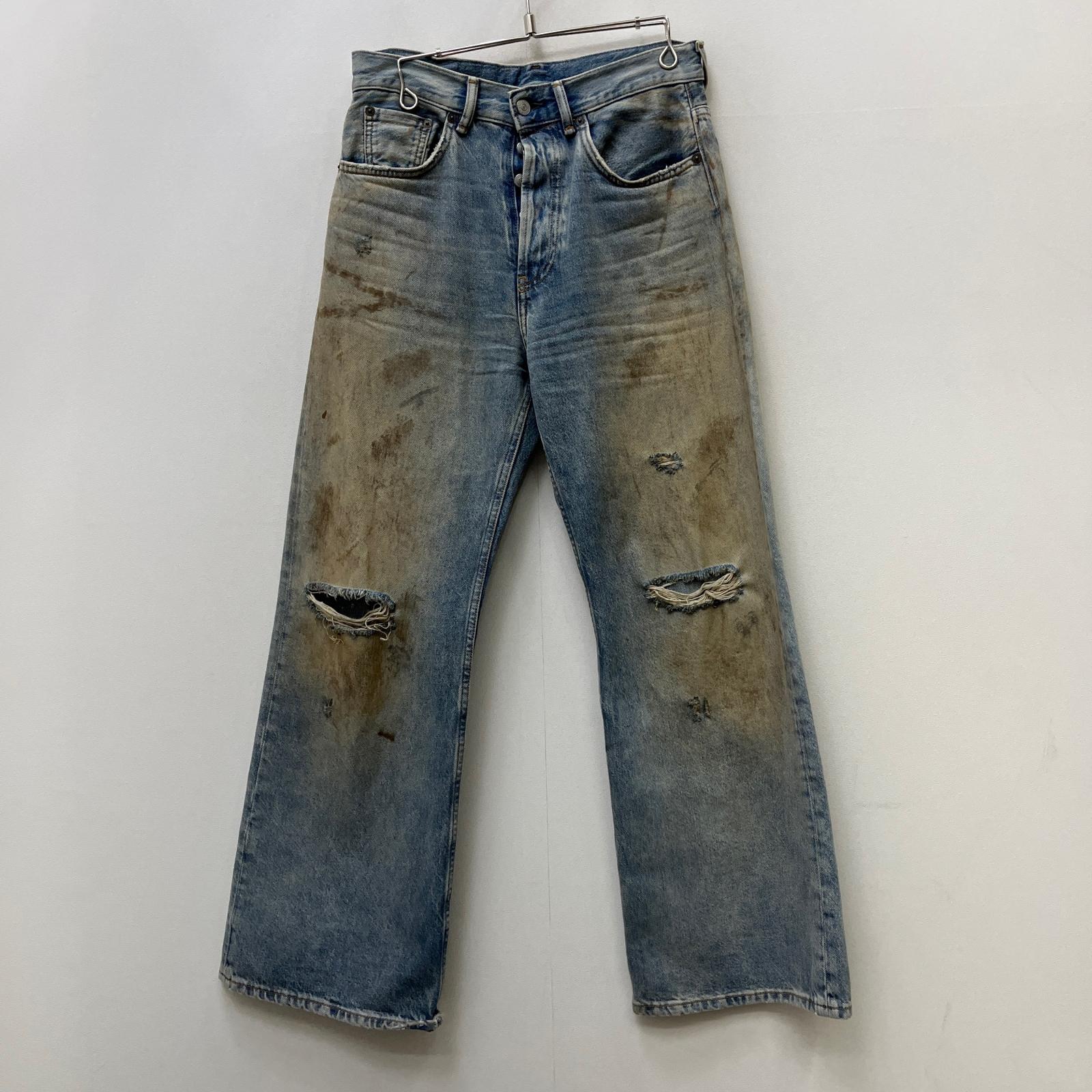 【中古】ACNE STUDIOS | アクネストゥディオズ Penicillinダメージ加工デニム デニムパンツ B00317 ｻｲｽﾞ:165 78A インディゴ【加古川店】