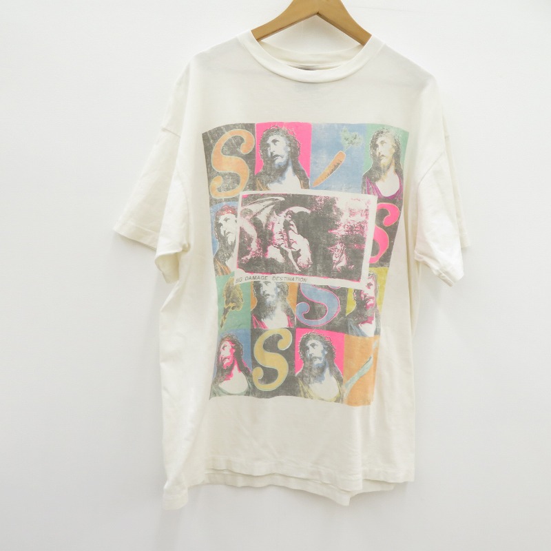 【中古】SAINT MICHAEL | セントマイケルセイントマイケル ×Sean Wotherspoon 半袖Ｔシャツ SM-YS8-0000-C15 白いこと 大きさ：XL【瀬戸大橋店】