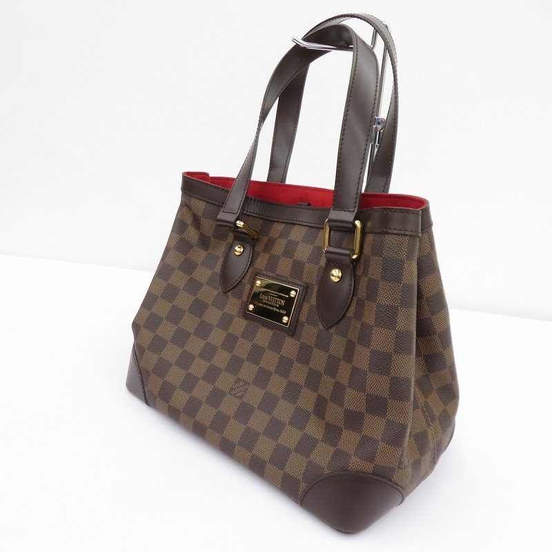 【中古】LOUIS VUITTON | ルイ・ヴィトン ダミエ ハムステッド PM トートバッグ N51205 赤銅色【瀬戸大橋店】