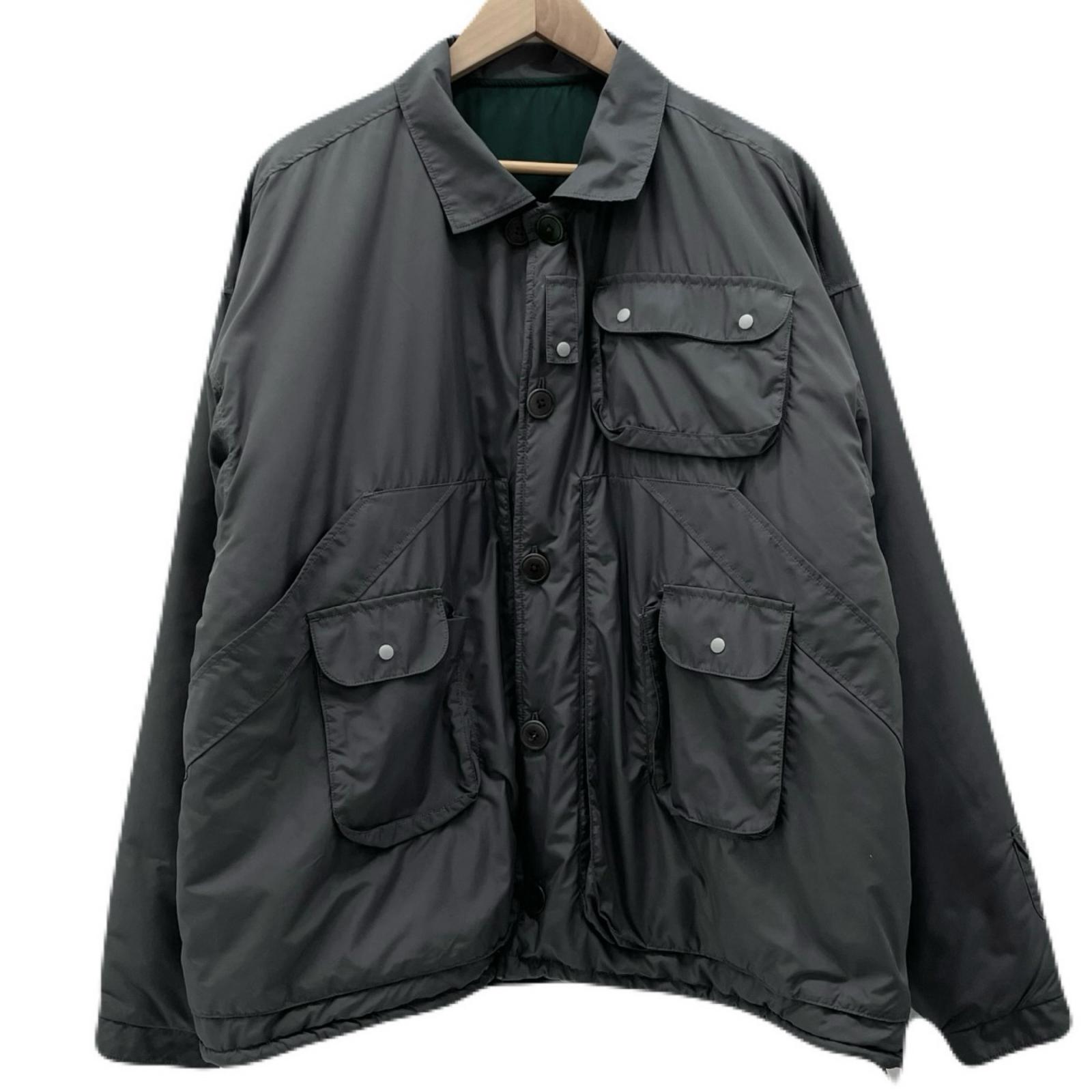 【中古】NOROLL | ノーロール 20AW TWOFACE JACKET リバーシブル 中綿ジャケット グレー×グリーン サイズ:35【尾張小牧店】|お宝市番館