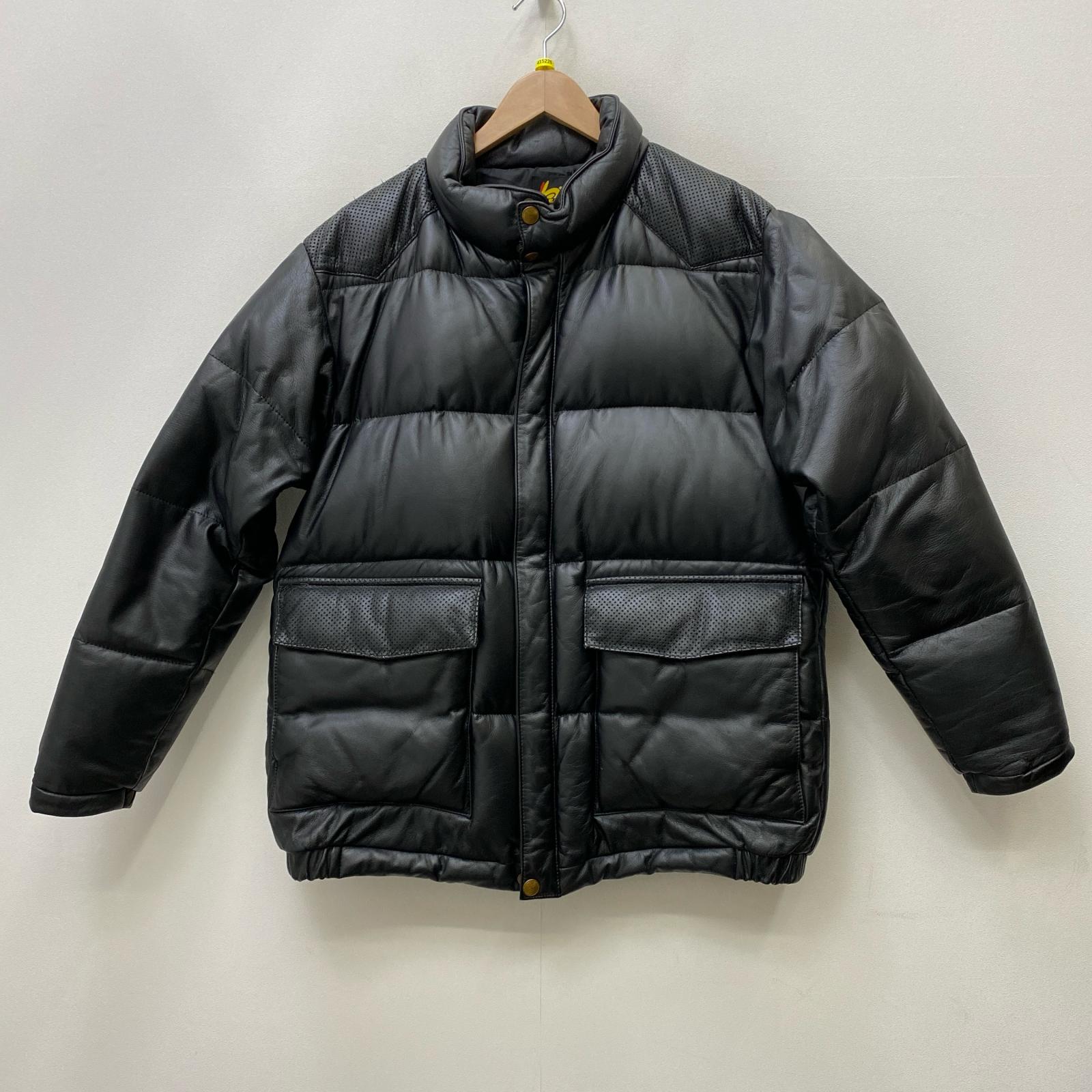 【中古】RED EAR | レッドイヤー LEATHER DOWN JACKET ダウンジャケット 440929 ブラック【加古川店】