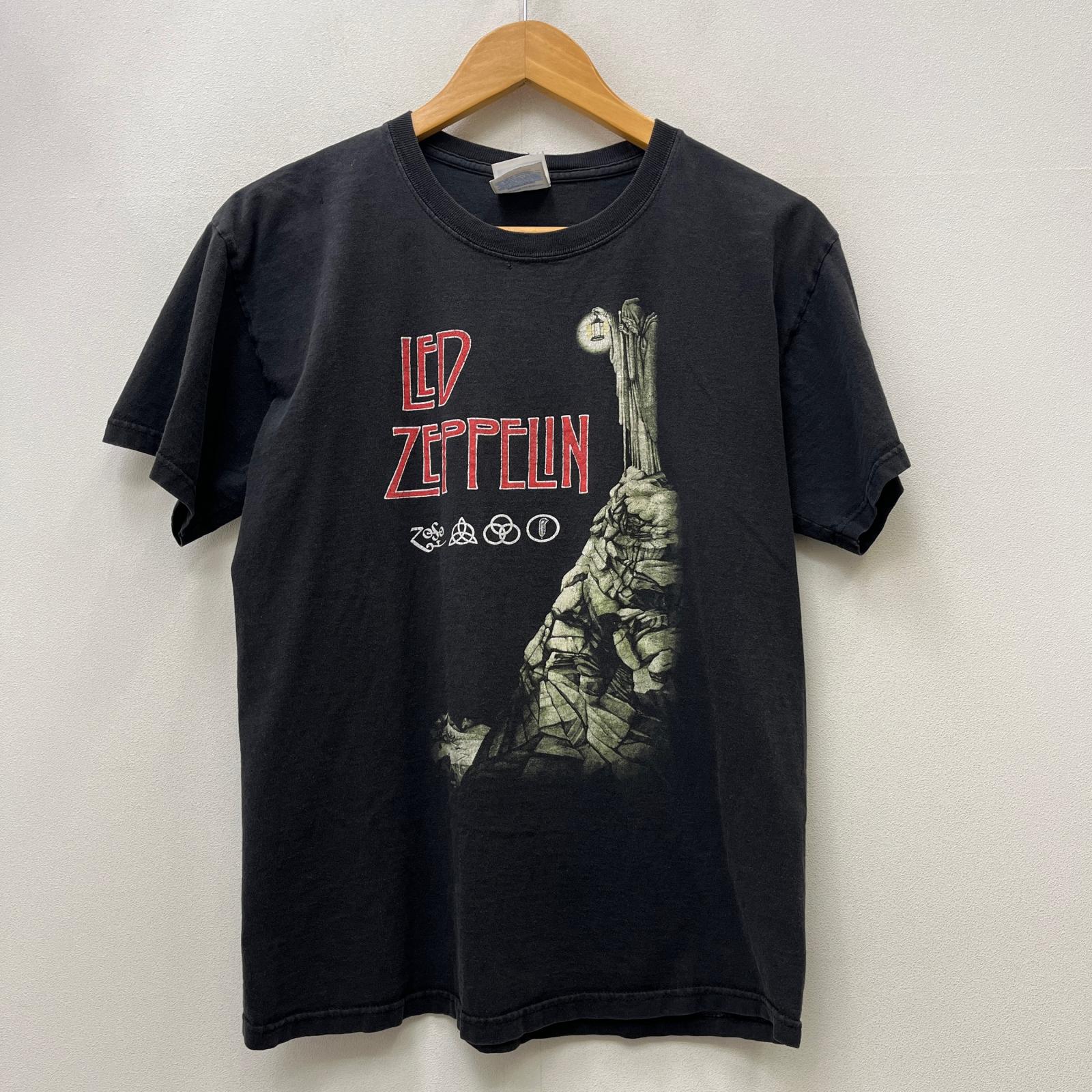 【中古】 HANES led zeppelin:stairway to heaven 半袖Ｔシャツ ブラック サイズ：M【加古川店】｜お宝市番館