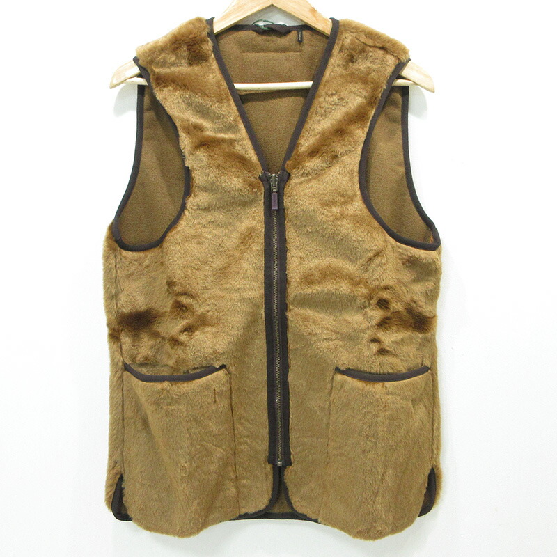 【中古】Barbour | バーブァー FUR LINER ファーライナージャケット ファーリーフリースベスト 242MLI0035 赤銅色 大きさ：38【三重中央局】