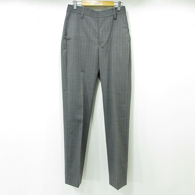 【中古】Maison Margiela | メゾンマルジェラ MM6 総柄羊毛混ズボン下 照合のしるし柄 S32KA0626 薄墨色 大きさ：36【三重中央局】